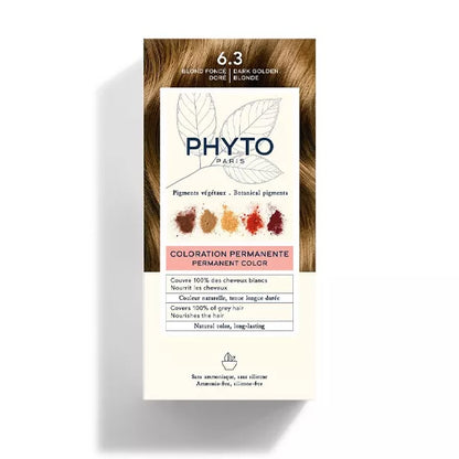 Phyto Kit Coloração Permanente 6.3 Louro Escuro Dourado