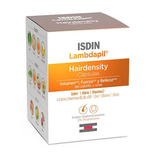 ISDIN Lambdapil Hairdensity Cápsulas 60U - Suplemento alimentar para cabelos e unhas