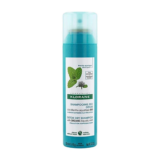 Klorane Menta Aquática BIO Champô Seco detox todos os tipos de cabelo