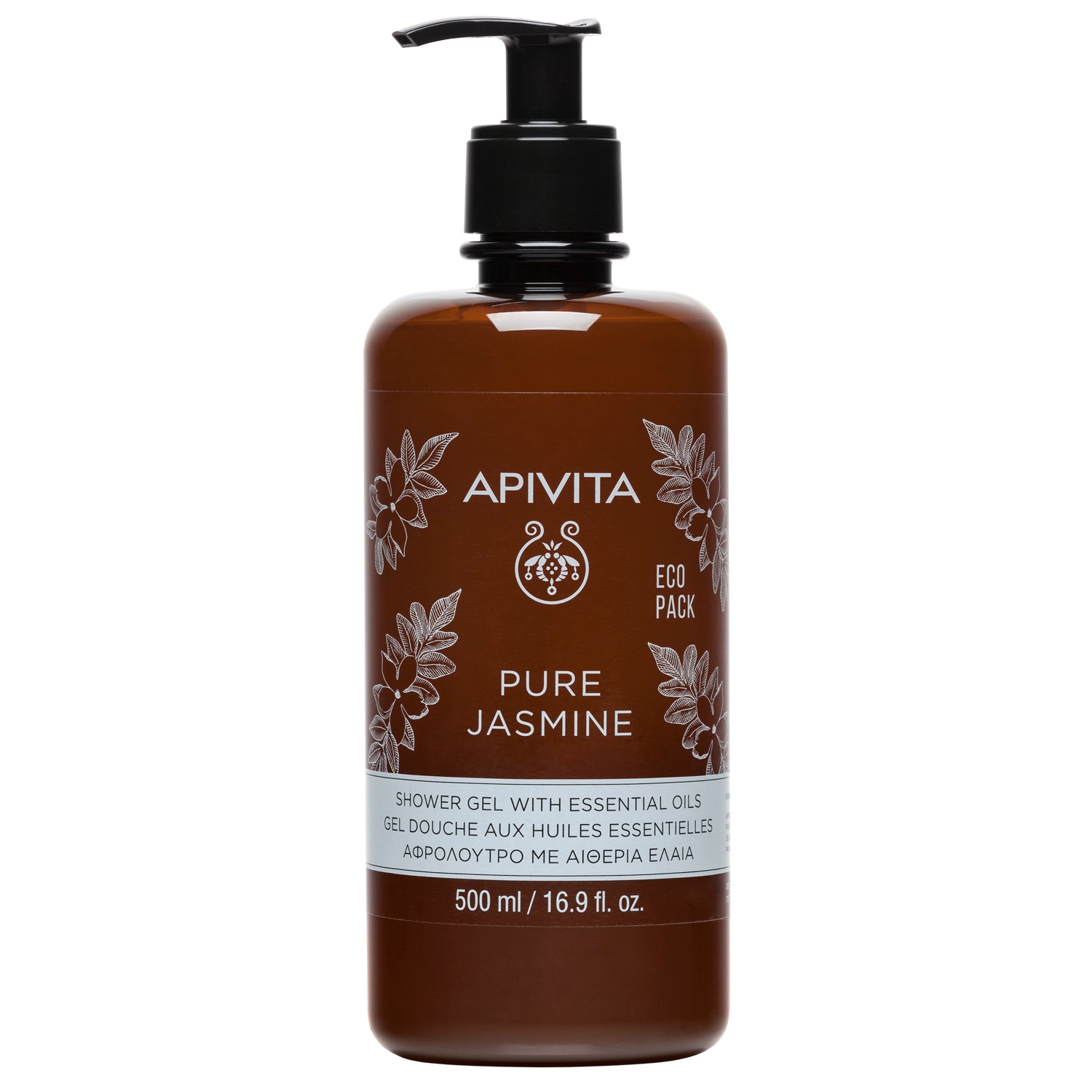 APIVITA PURE JASMINE GEL BANHO COM ÓLEOS ESSENCIAIS ECOPACK