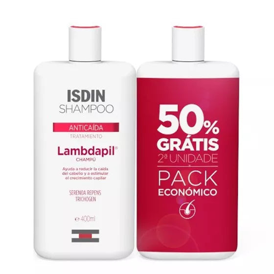 ISDIN Lambdapil Antiqueda Shampoo 400ml 50% 2U