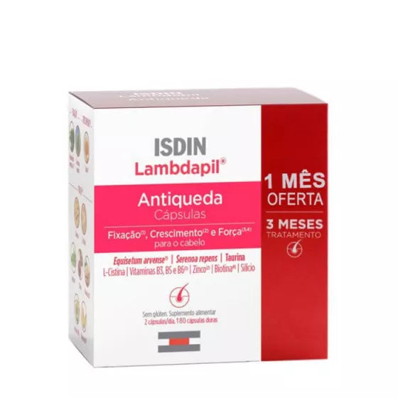 ISDIN ISIDN Lambdapil Antiqueda 180 Cápsulas Oferta 1 mês