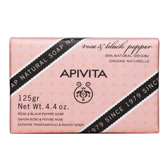 Apivita Sabonete Rosa & Pimenta do Reino