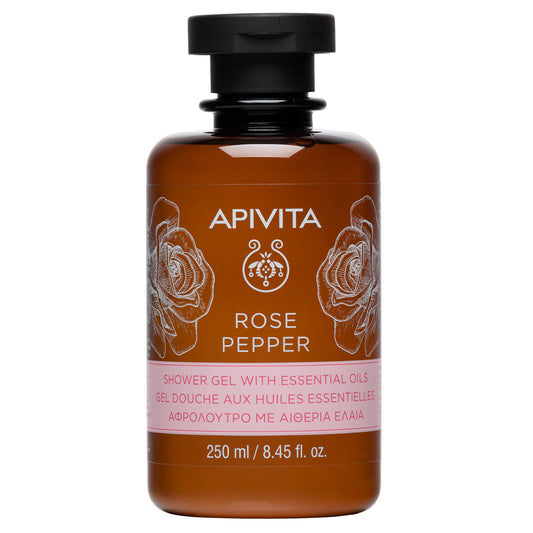 APIVITA ROSE PEPPER GEL DE BANHO COM ÓLEOS ESSENCIAIS
