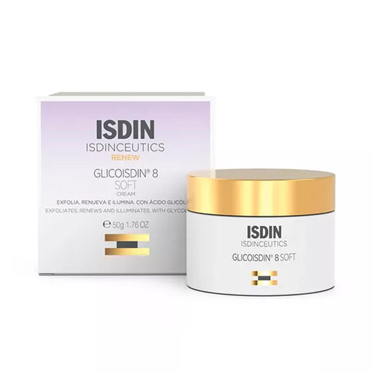 ISDIN Isdinceutics Glicoisdin 8 Soft 50ML - Creme efeito peeling facial com ácido glicólico