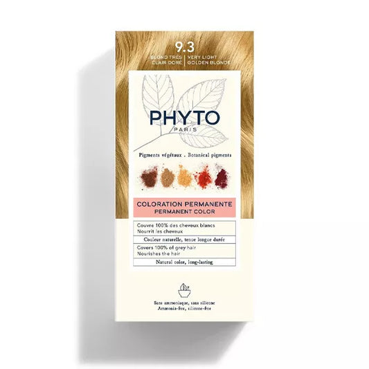 Phyto Kit Coloração Permanente 9.3 Louro Muito Claro Dourado