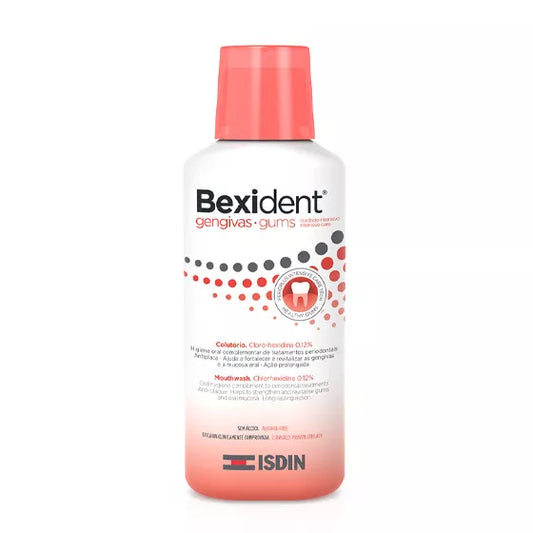 ISDIN Bexident Gengivas Cuidado Intensivo 250ML - Colutório com cloro-hexidina para gengivas fragilizadas