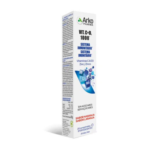 ARKOPHARMA VIT C+D+ZINCO COMP EFERV X20
