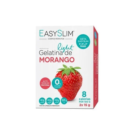 Farmodiética Easyslim Gelatina Light Morango Stev Saq x2