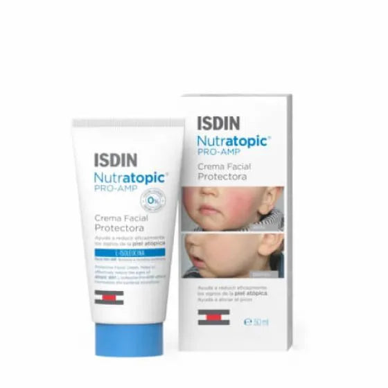 ISDIN Nutratopic Creme Facial 50ML - Hidratante facial para pele atópica