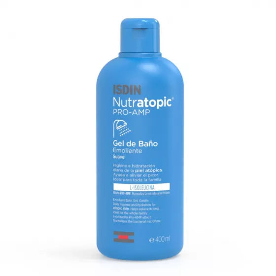 ISDIN Nutratopic Gel de Banho Emoliente 400ML - Gel de banho emoliente para pele atópica