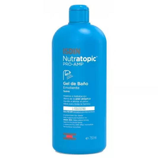 ISDIN Nutratopic Gel Banho Emoliente 750ML - Gel de banho emoliente para pele atópica