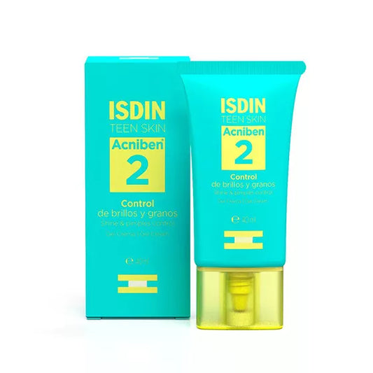 ISDIN Acniben Gel-Creme facial 40ML - Cuidado hidratante que controla borbulhas e o brilho