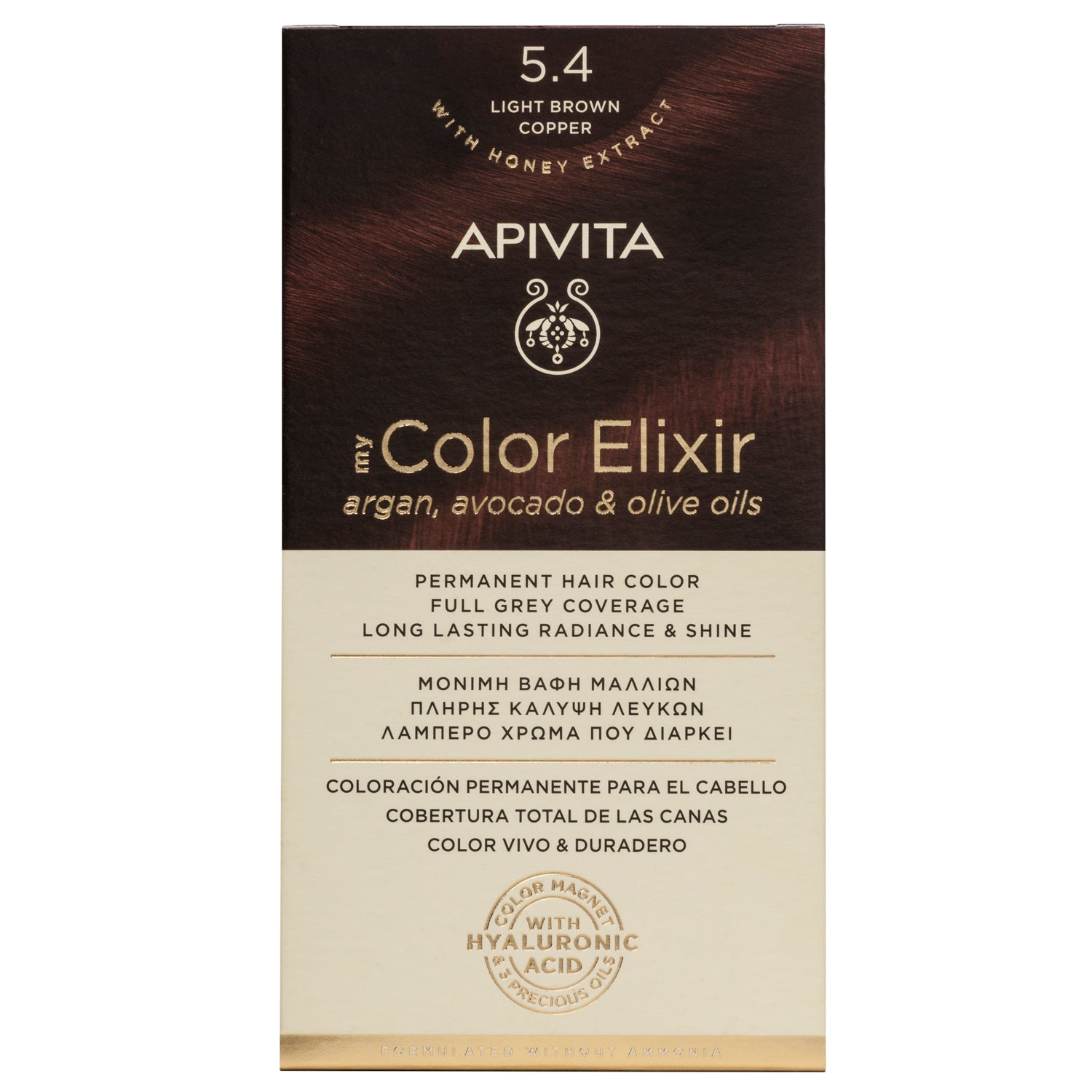 Apivita MY COLOR ELIXIR 5.4 CASTANHO CLARO ACOBREADO