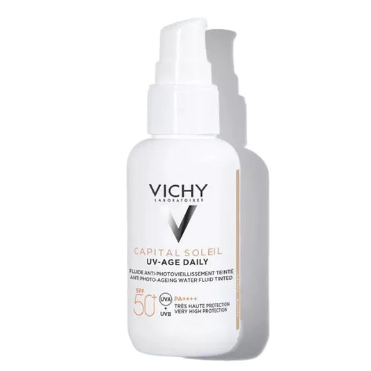 Vichy Laboratoires CAPITAL SOLEIL UV AGE FLUIDO FOTOPROTECTOR DIÁRIO TOM CLARO FPS50+ 40ML
