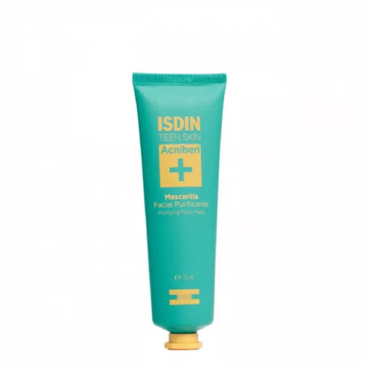 ISDIN Acniben Máscara facial purificante 75ML - Limpa em profundidade e ajuda a diminuir o excesso de oleosidade