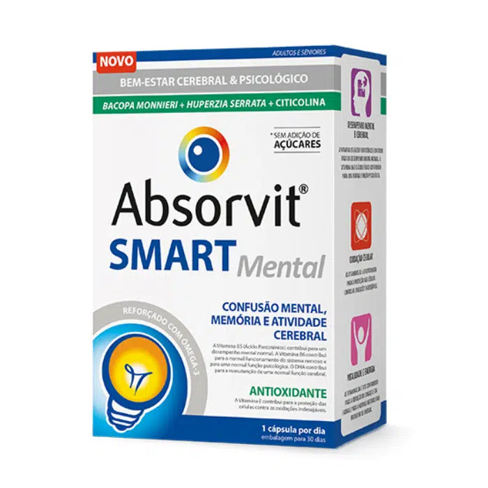 Farmodiética Absorvit Smart Mental x30 Cápsulas