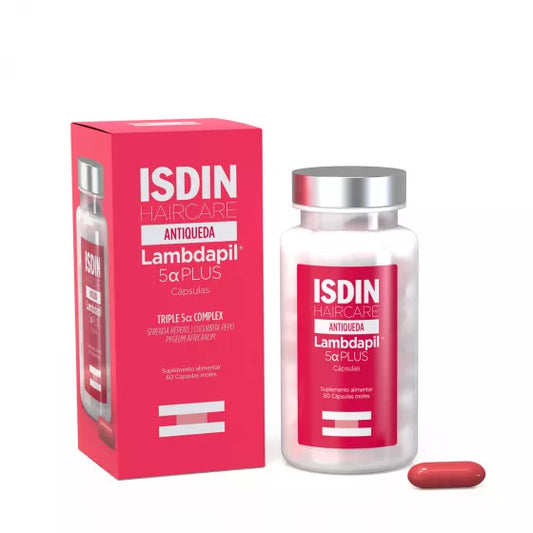 ISDIN Lambdapil 5 Alfa Plus 60U - Cápsulas antiqueda de cabelo