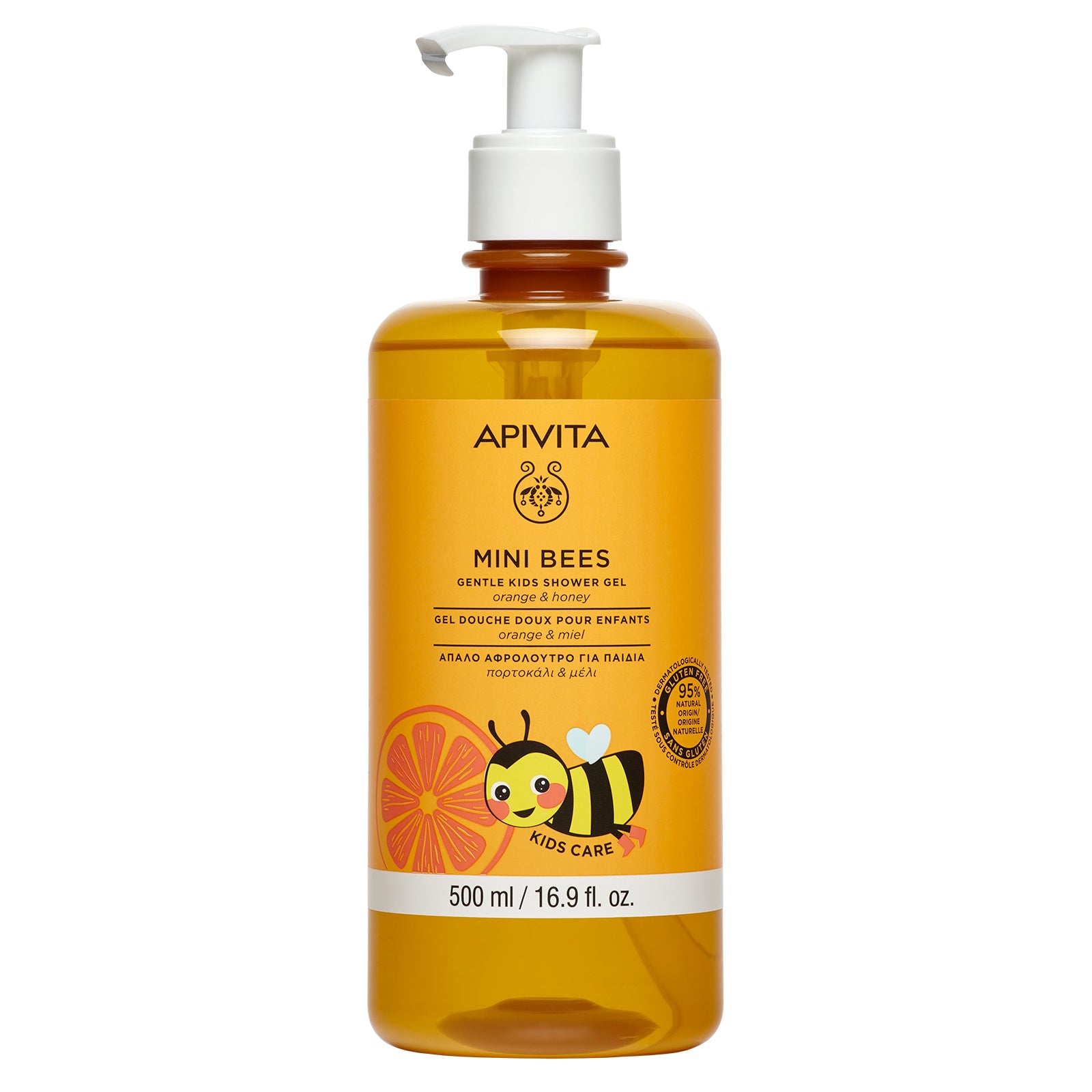 Apivita MINI BEES GEL DE BANHO LARANJA E MEL