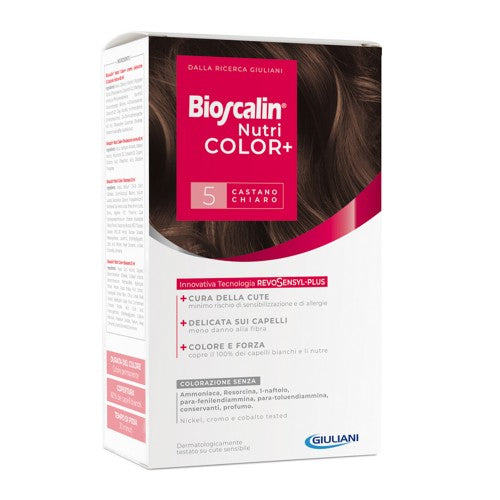 Bioscalin NUTRICOLOR+ COLORAÇÃO CABELO 5 CASTANHO CLARO Nutri COLOR+