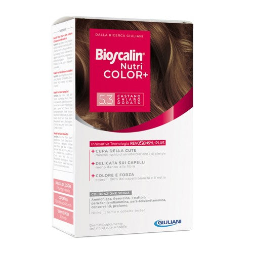 Bioscalin NUTRICOLOR+ COLORAÇÃO CABELO 5.3 CAST. CL. D. Nutri COLOR+