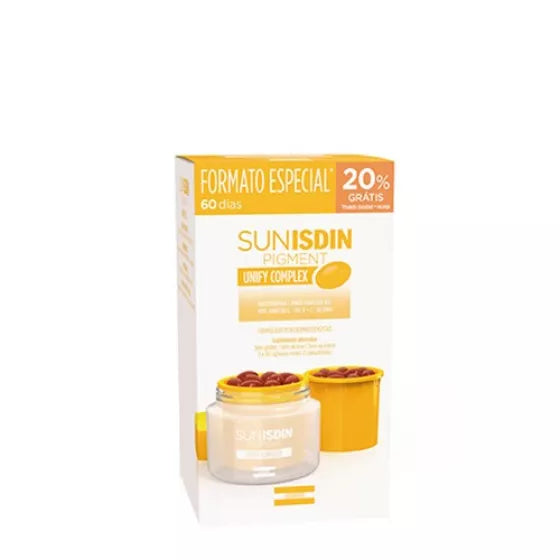 ISDIN SUNISDIN PIGMENT DUPLO 60 Cápsulas orais - Suplemento alimentar com Unify Complex