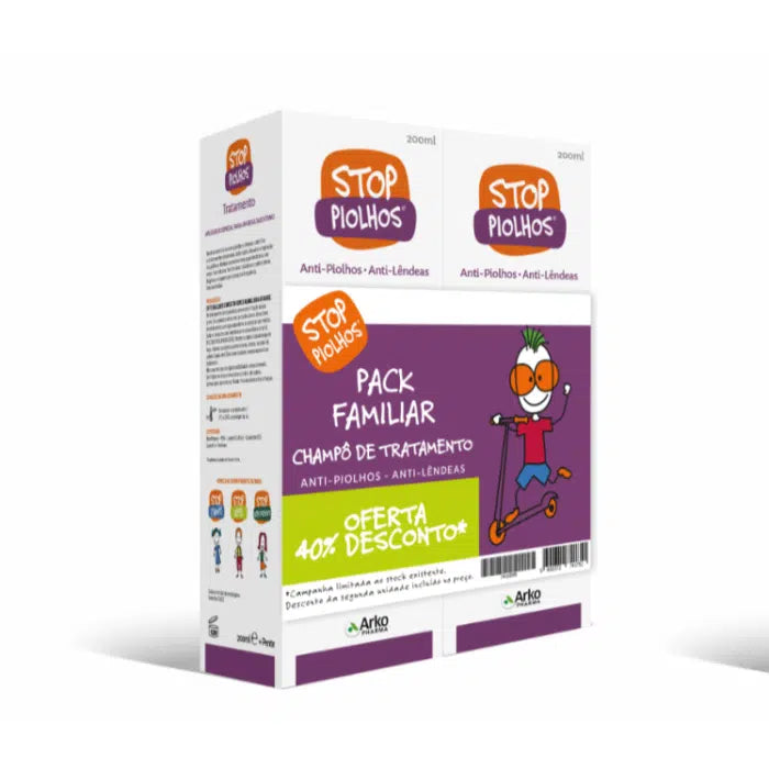 Arkopharma STOP PIOLHOS Pack Familiar Champô de Tratamento