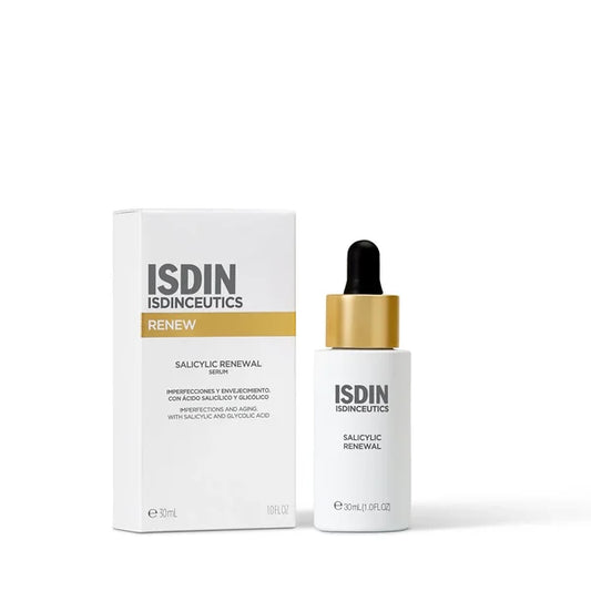 ISDIN ISDINCEUTICS Salicylic Renewal 30ml - Sérum facial anti-imperfeições e antirrugas com ácido salicílico e glicólico para peles mistas ou oleosas.