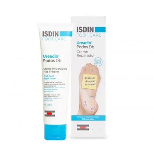 ISDIN Ureadin Podos Db 100ML - Creme hidratante para pés frágeis, com 5% Ureia ISDIN®. Indicado para pele diabética saudável