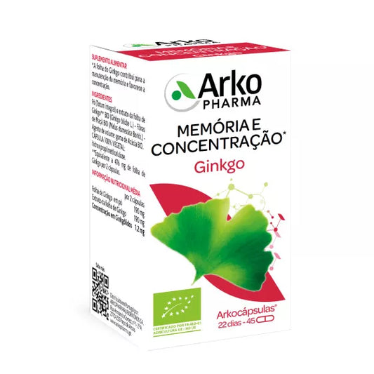 Arkopharma Arkocápsulas Ginkgo 45 cáps