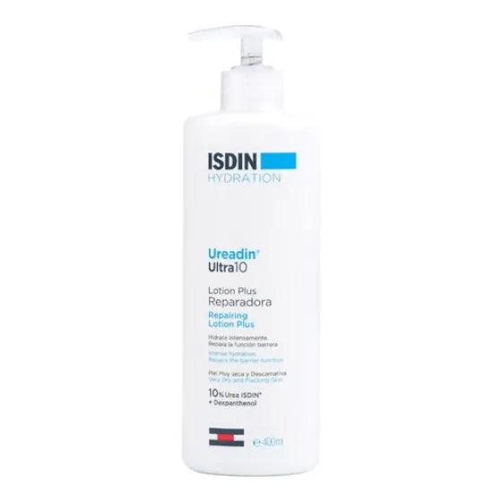 ISDIN Ureadin Ultra10 Lotion Plus 400ml - Creme corporal hidratante com 10% Ureia ISDIN® e Dexpantenol, para pele seca e muito seca