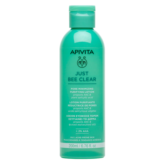 Apivita JUST BEE CLEAR LOÇÃO PURIFICANTE MINIMIZADORA DE POROS