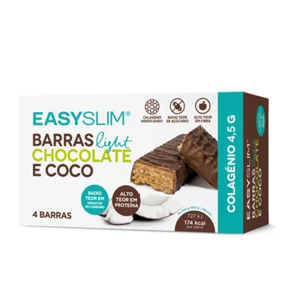Farmodiética Easyslim Barras Chocolate e Coco - 44g x4