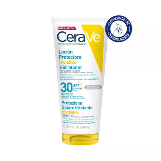 CeraVe LOÇÃO PROTETORA INVISÍVEL HIDRATANTE SPF30 177ML