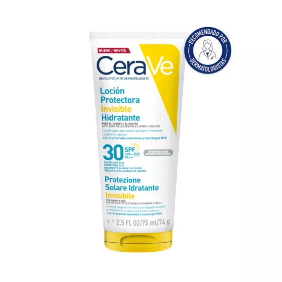 CeraVe LOÇÃO PROTETORA INVISÍVEL HIDRATANTE SPF30 75ML