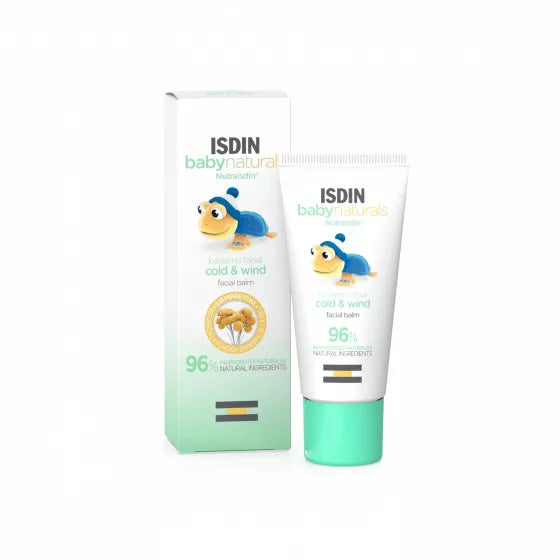 ISDIN Babynaturals Bálsamo facial Cold & Wind 30ML - Bálsamo facial para ajudar a reparar a pele do bebé agredida pelo frio ou vento