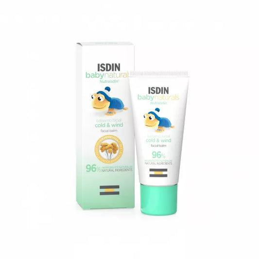 ISDIN Babynaturals Bálsamo facial Cold & Wind 30ML - Bálsamo facial para ajudar a reparar a pele do bebé agredida pelo frio ou vento