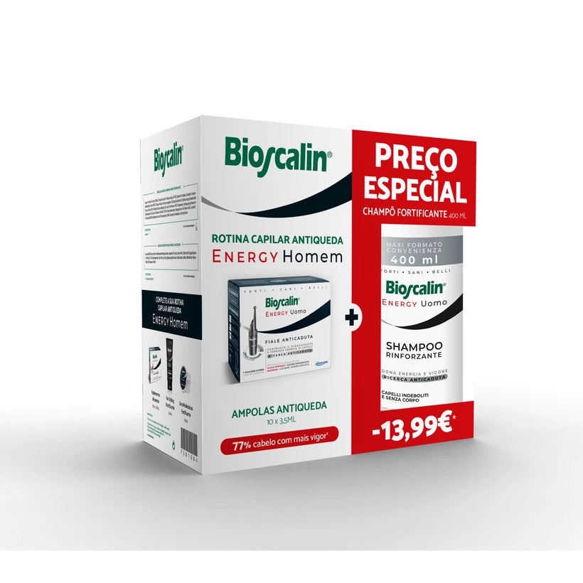 Bioscalin ENERGY BIOSCALIN ENERGY H. AMP 10x3,5ML + CHAMP FORT. 400ML PREÇO ESPECIAL