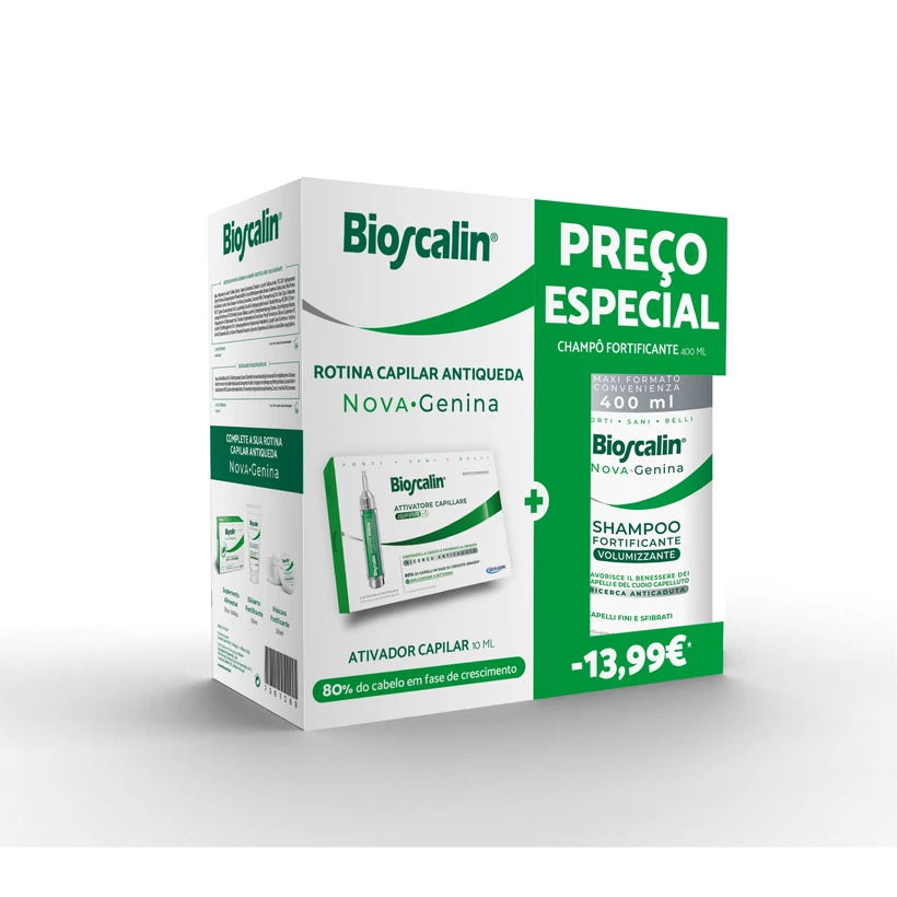 Bioscalin NOVA GENINA BIOSCALIN ATIVADOR CAPILAR + NOV GEN CHAMP FORT. VOL 400ML PREÇO ESPECIAL