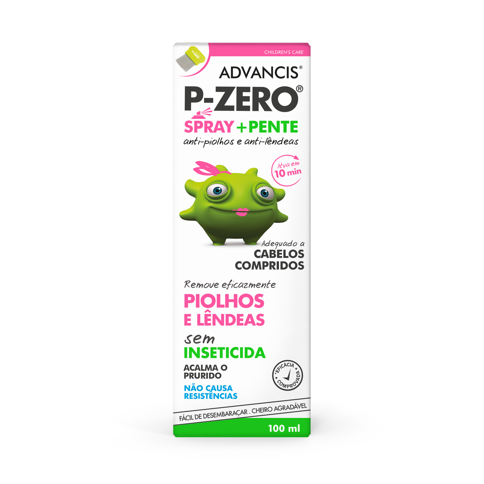 Advancis P Zero Locao Piolhos 100ml+Pente