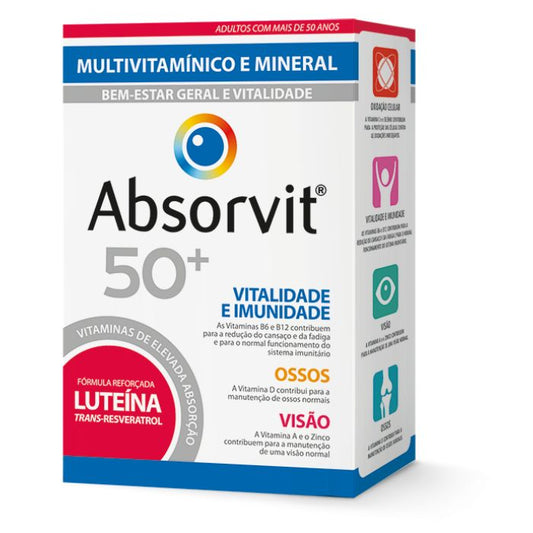 Farmodiética Absorvit 50+ x30 Comprimidos