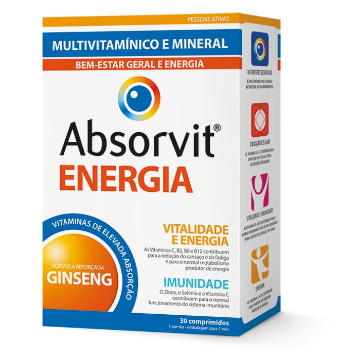 Farmodiética Absorvit Energia Comprimidos x30