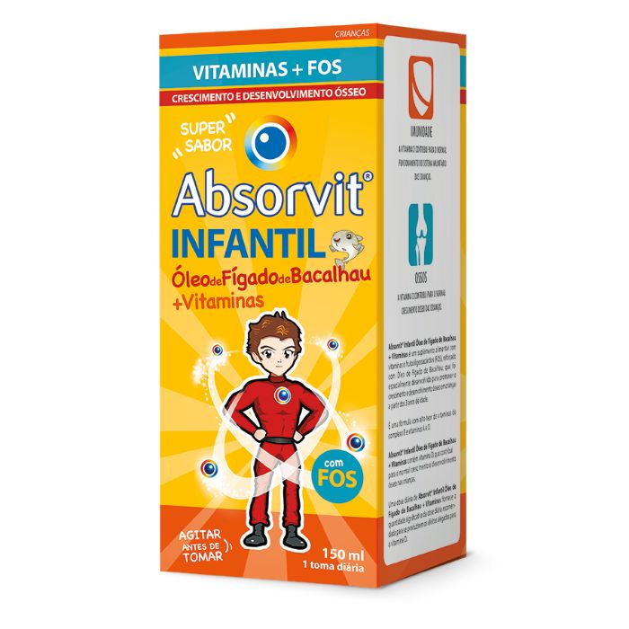 Farmodiética Absorvit Infantil Óleo de Fígado de Bacalhau + Vitamina 150ml