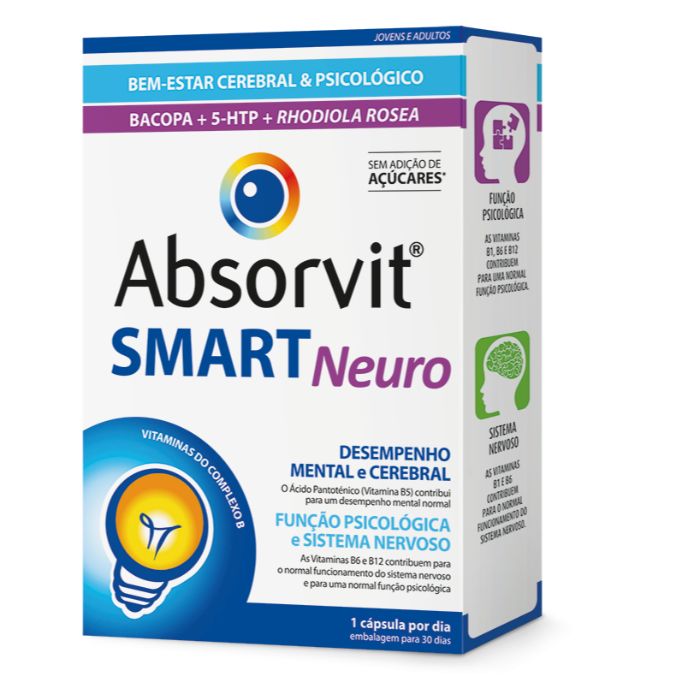 Farmodiética Absorvit Smart Neuro Cápsulas x30
