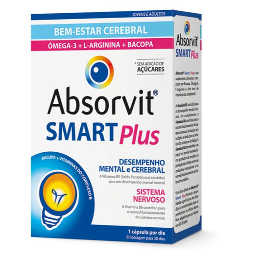 Farmodiética Absorvit Smart Plus x30 Cápsulas