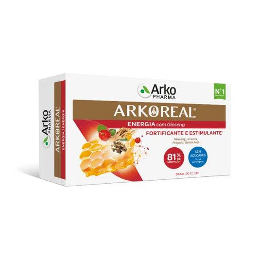 Arkopharma ARKOREAL GELEIA REAL + GINSENG AMP X20