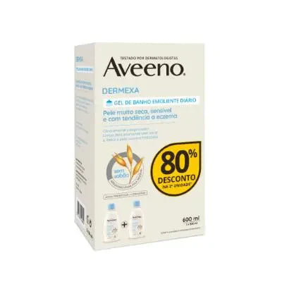 Kenvue AVEENO® Dermexa Gel de Banho Emoliente Diário Oferta x2