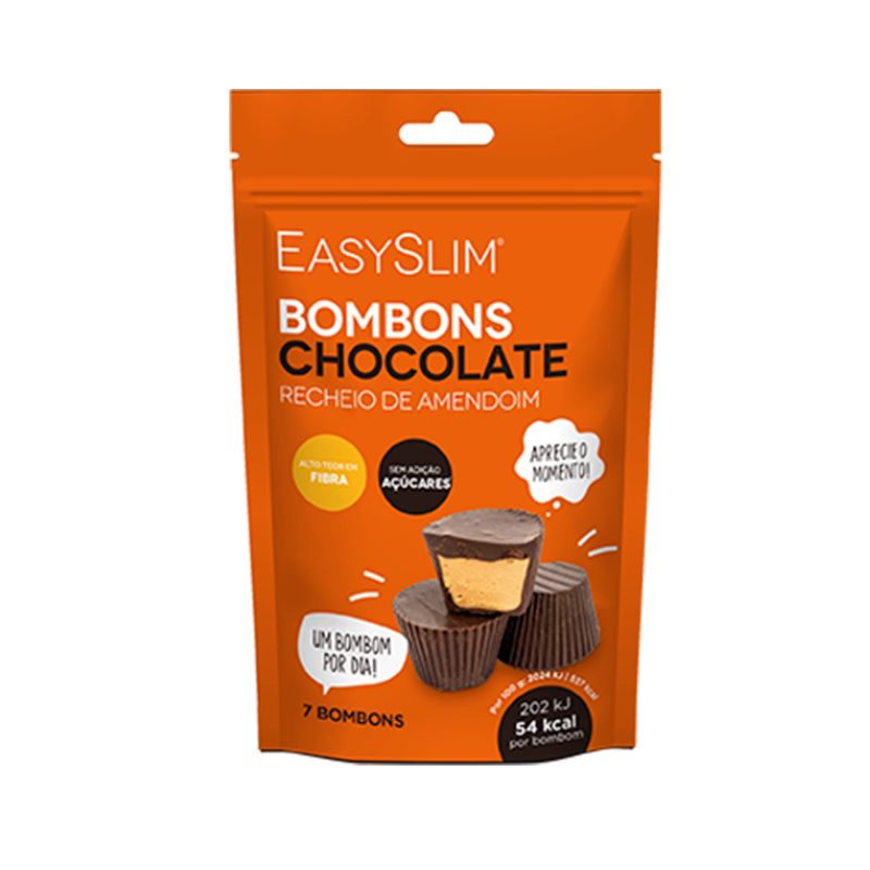Farmodiética Easyslim Bombons Chocolate e Recheio de Amendoim - 9g