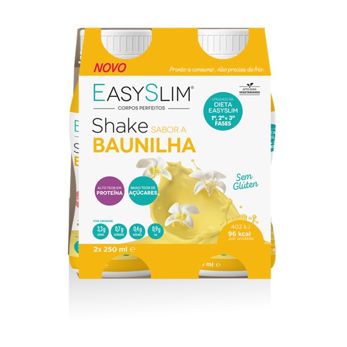Farmodiética Easyslim Shake Baunilha Sol Or 250ml x2