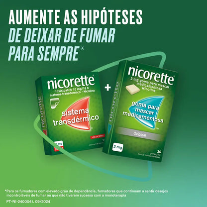 NICORETTE® 30 gomas para mascar medicamentosas 2 mg - Menta Fresca
